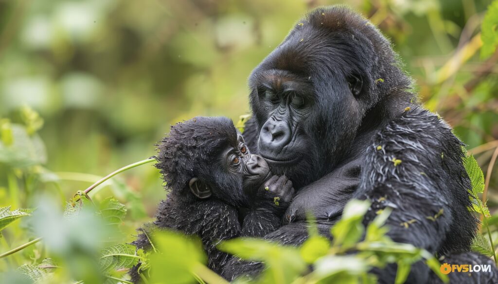 close-up-beautiful-gorilla-wild close-up-beautiful-gorilla-wild